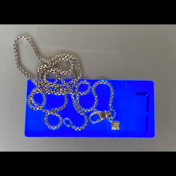 DAVID YURMAN Diamond Amethyst Renaissance Pendant on 18” DY Sterling Box Chain - Picture 11 of 16